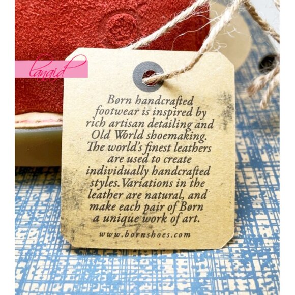 Born Iwa Red Aragosta Suede Leather Distressed Crossover Burnt Orange Sandals 6 - Picture 11 of 14